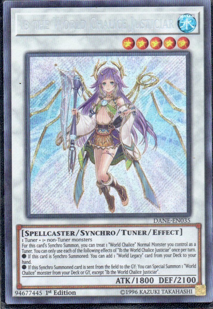 Ib the World Chalice Justiciar DANE-EN035 Secret rare