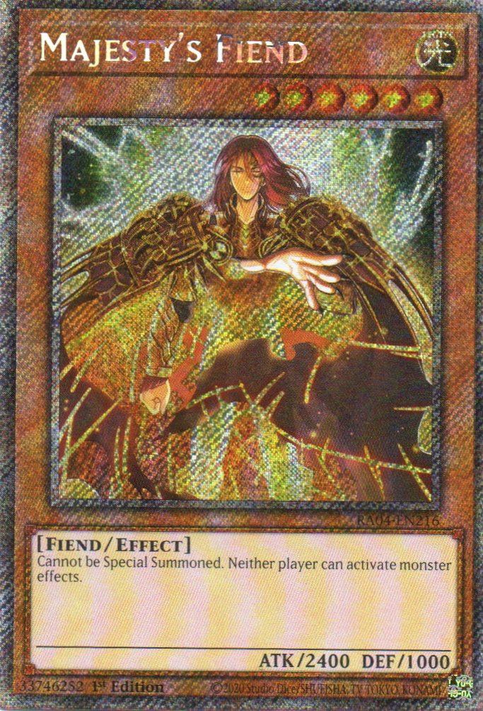 Majesty's Fiend RA04-EN216 Platinum rare
