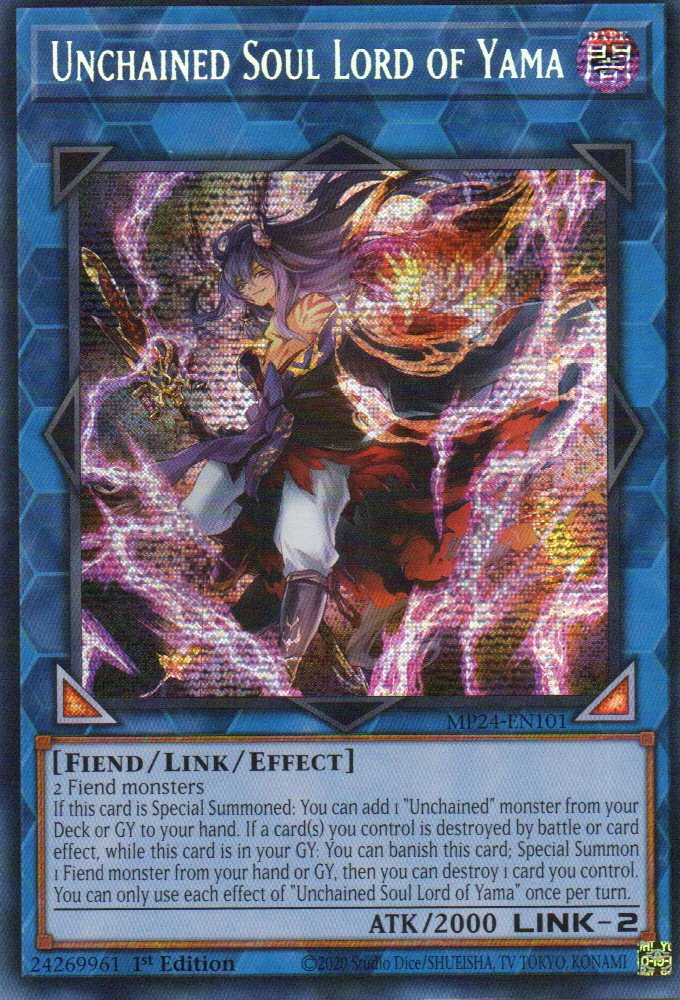 Unchained Soul Lord of Yama MP24-EN101 Secret rare