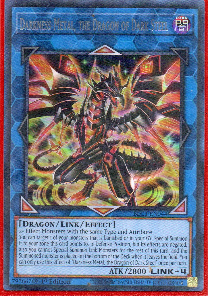 Darkness Metal, the Dragon of Dark Steel BLC1-EN044 Ultra rare