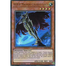HEROE Malvado Colerico Gold RA04-SP029 Ultra rare