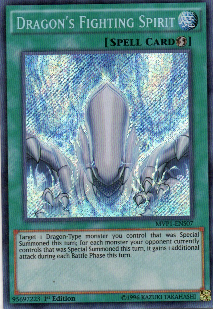 Dragon's Fighting Spirit MVP1-ENS07 Secret rare