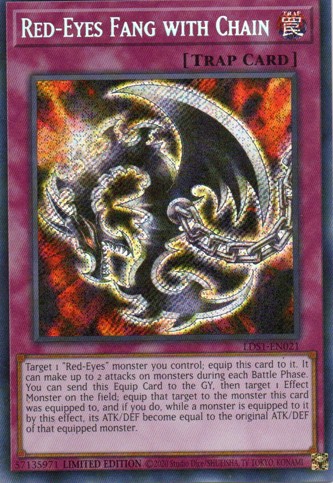 Red-Eyes Fang with Chain LDS1-EN021 Secret rare