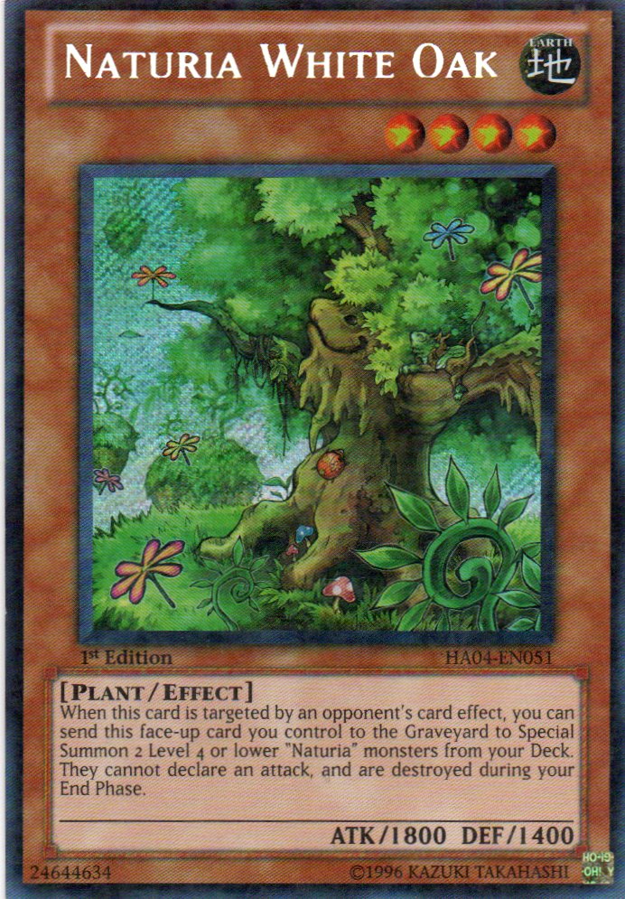 Naturia White Oak HA04-EN051 Secret rare