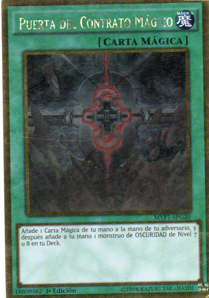 Puerta del Contrato Magico MVP1-SPG20 Gold rare