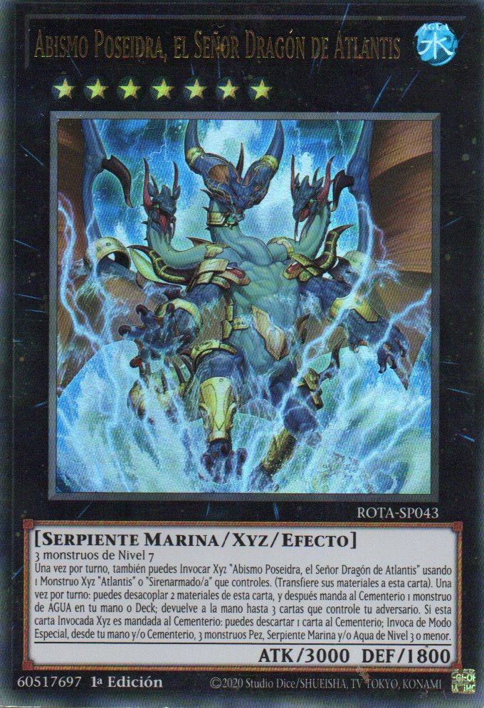 Abismo Poseidra, el Señor Dragon de Atlantis ROTA-SP043 Ultra rare