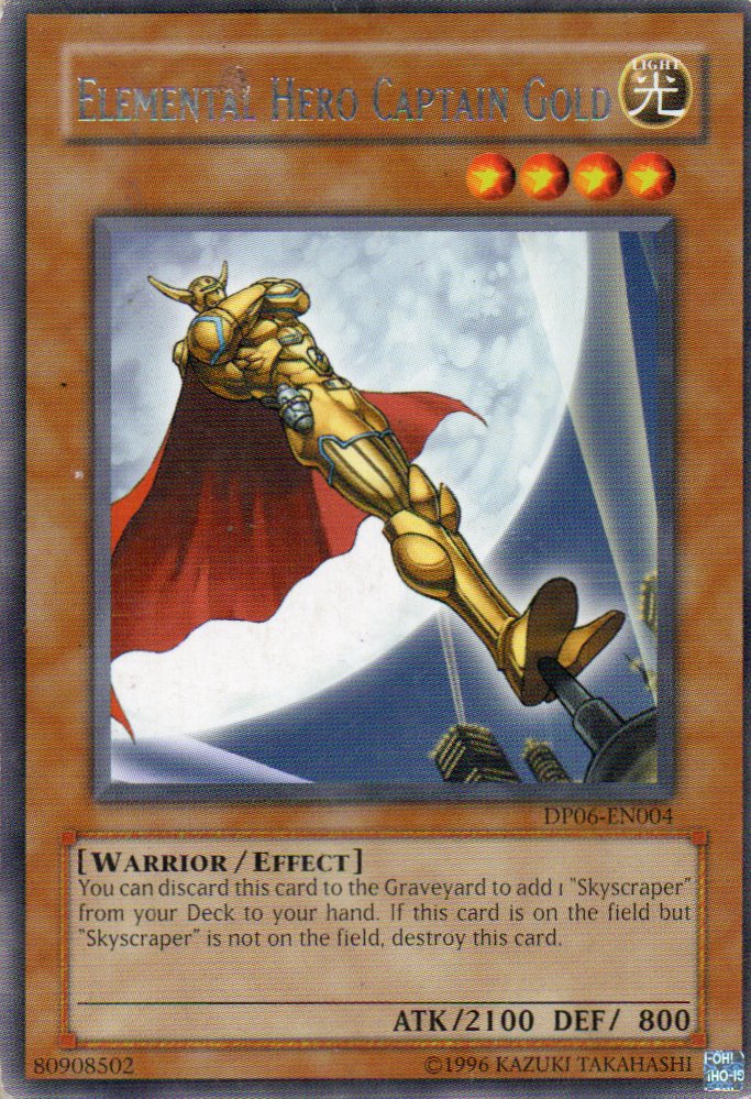 Elemental Hero Captain Gold DP06-EN004 Rare