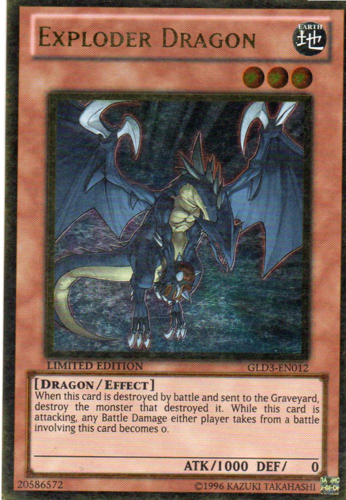 Exploder Dragon GLD3-EN012 Gold rare
