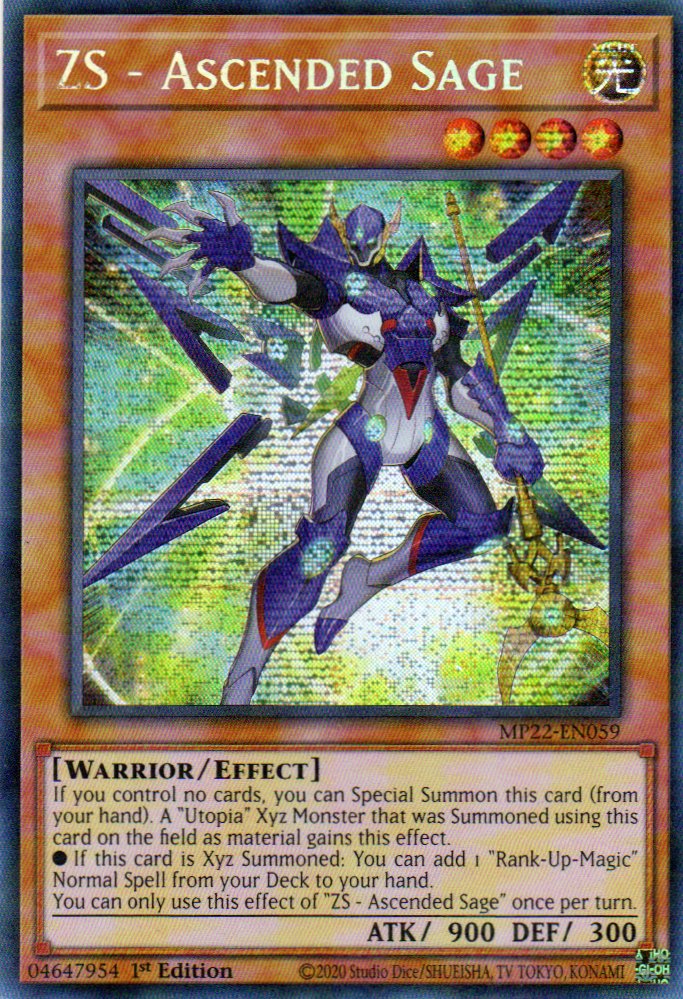 ZS - Ascended Sage MP22-EN059 Secret rare
