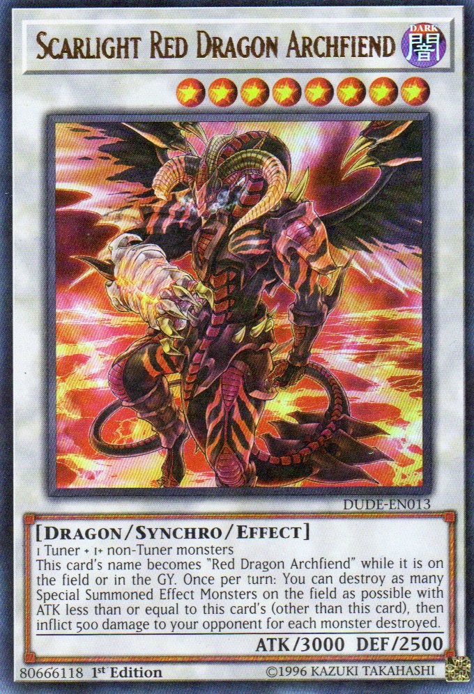 Scarlight Red Dragon Archfiend DUDE-EN013 Ultra rare