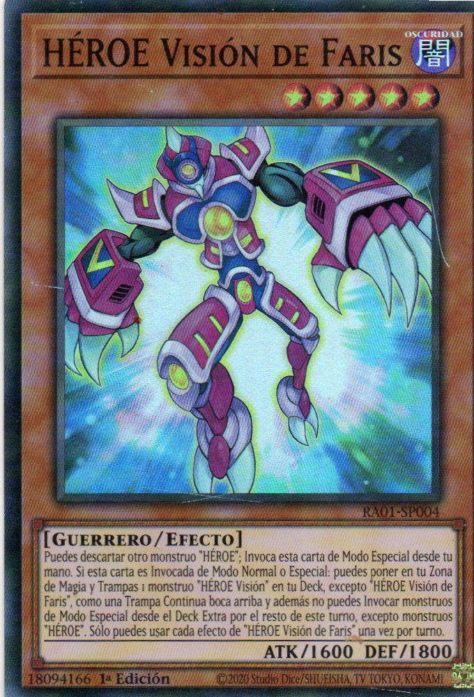 Heroe Vision de Faris RA01-SP004 Super rare