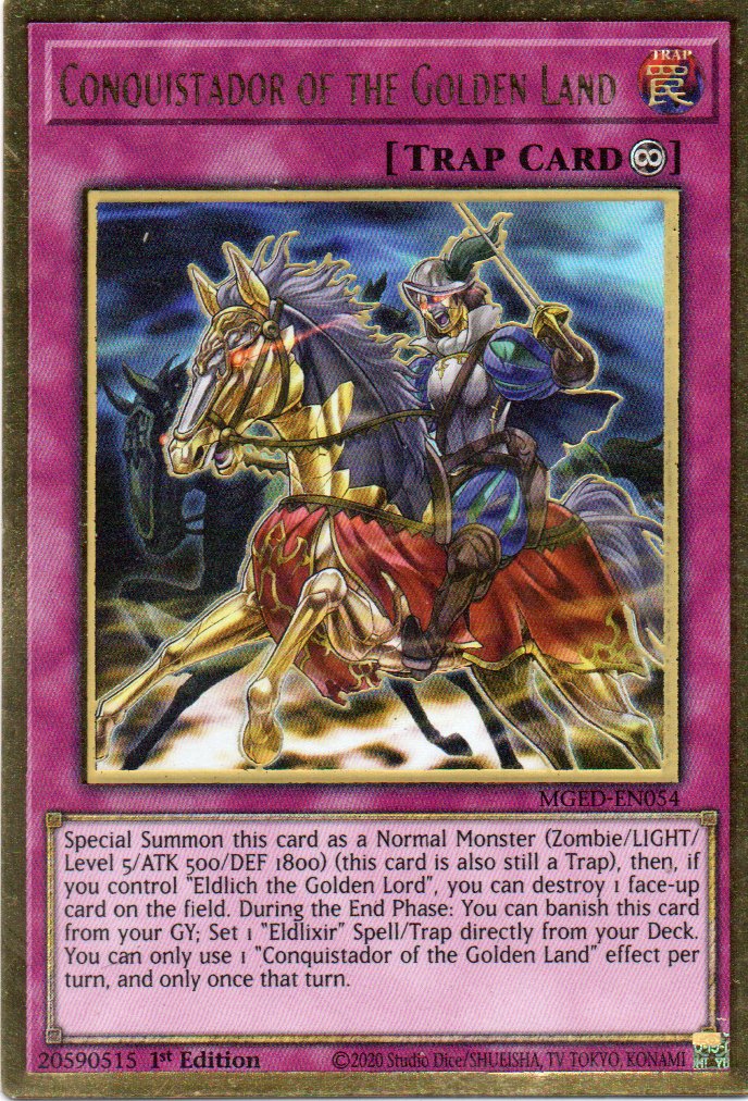 Conquistador of the Golden Land MGED-EN054 Gold rare
