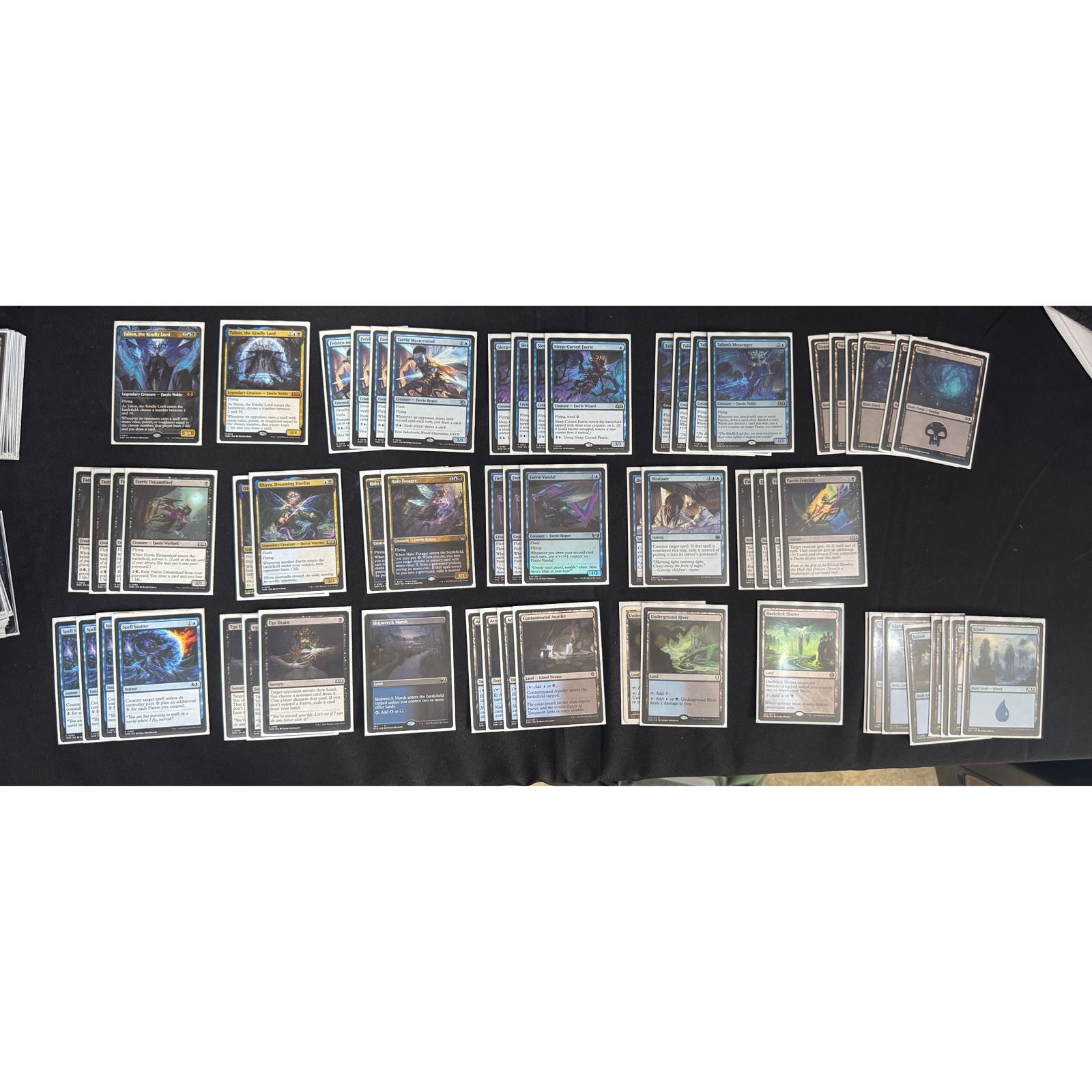 MTG Deck Fearies Standard Black/Blue