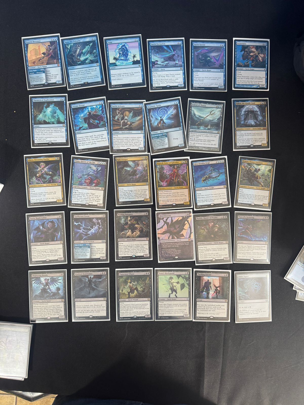 MTG Deck Fearies Commander Black/Blue
