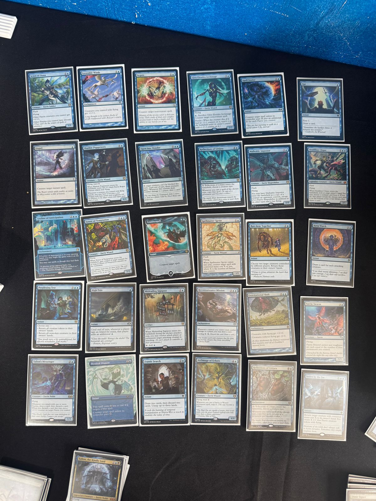 MTG Deck Fearies Commander Black/Blue
