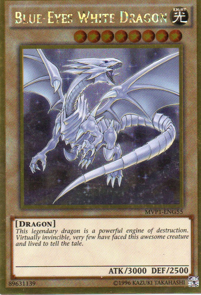 Blue-Eyes White Dragon MVP1-ENG55 Gold rare