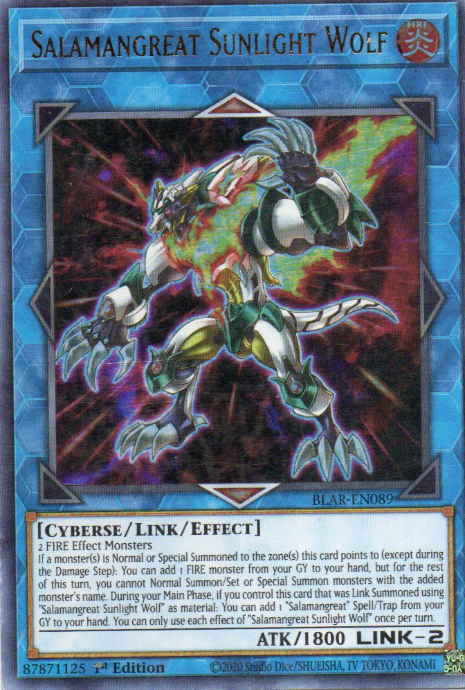 Salamangreat Sunlight Wolf BLAR-EN089 Ultra rare