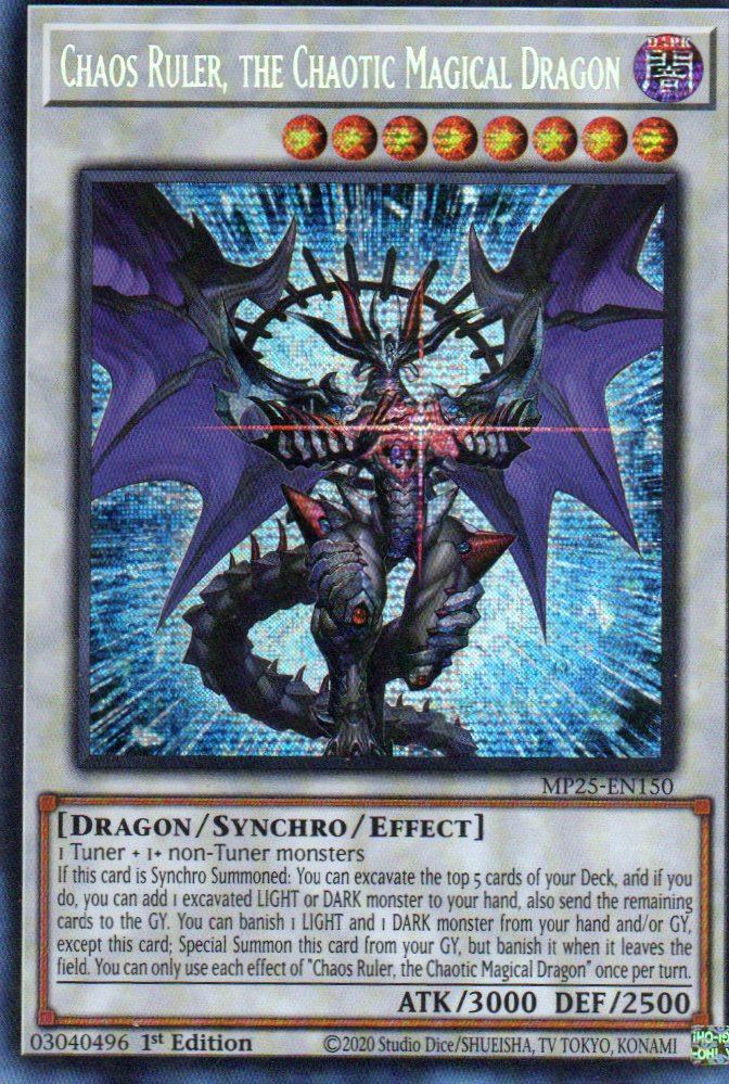 Chaos Ruler, the Chaotic Magical Dragon MP25-EN150 Secret rare