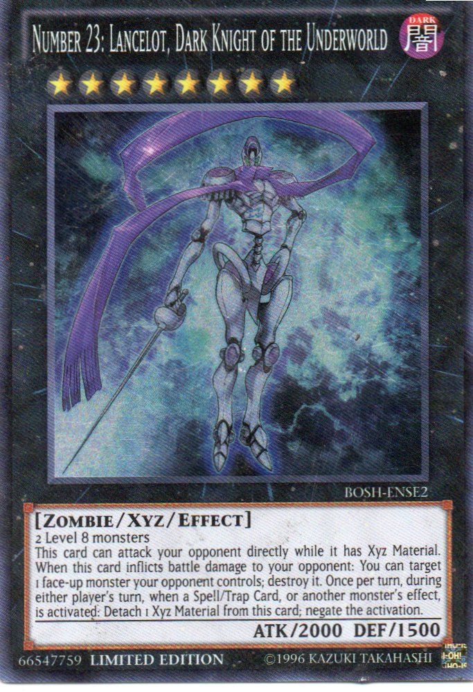 Number 23: Lancelot, Dark Knight of the Underworld BOSH-ENSE2 Super rare