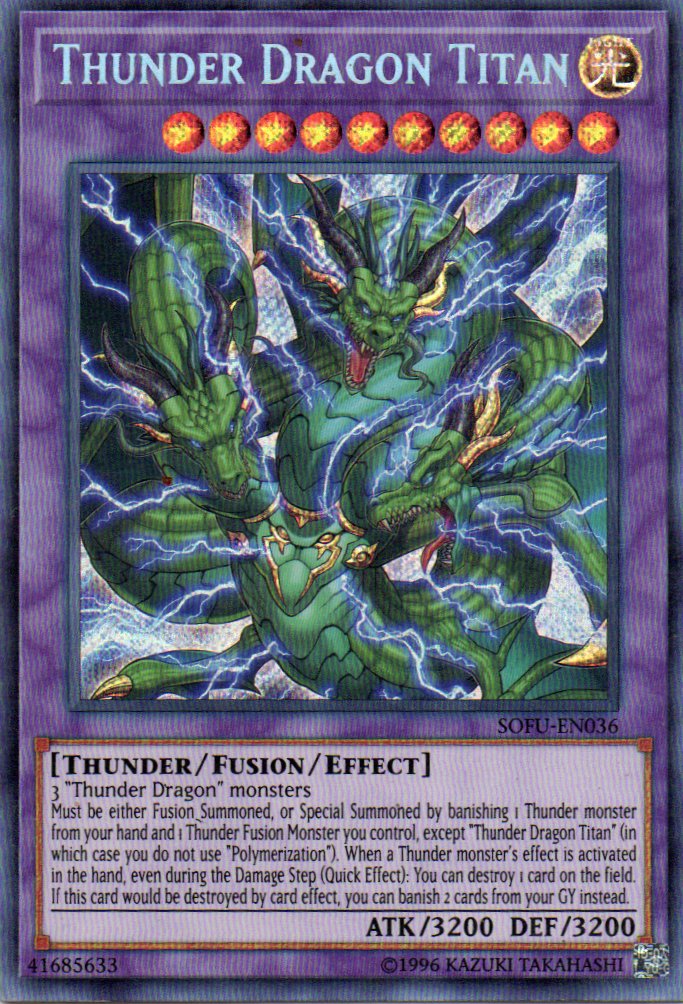 Thunder Dragon Titan SOFU-EN036 Secret rare
