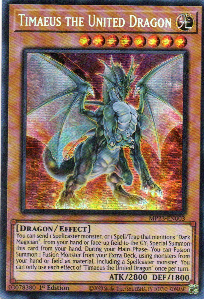Timaeus the United Dragon MP23-EN003 Secret rare