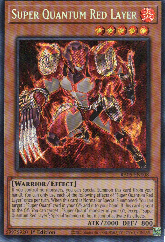 Super Quantum Red Layer RA05-EN008 Secret rare