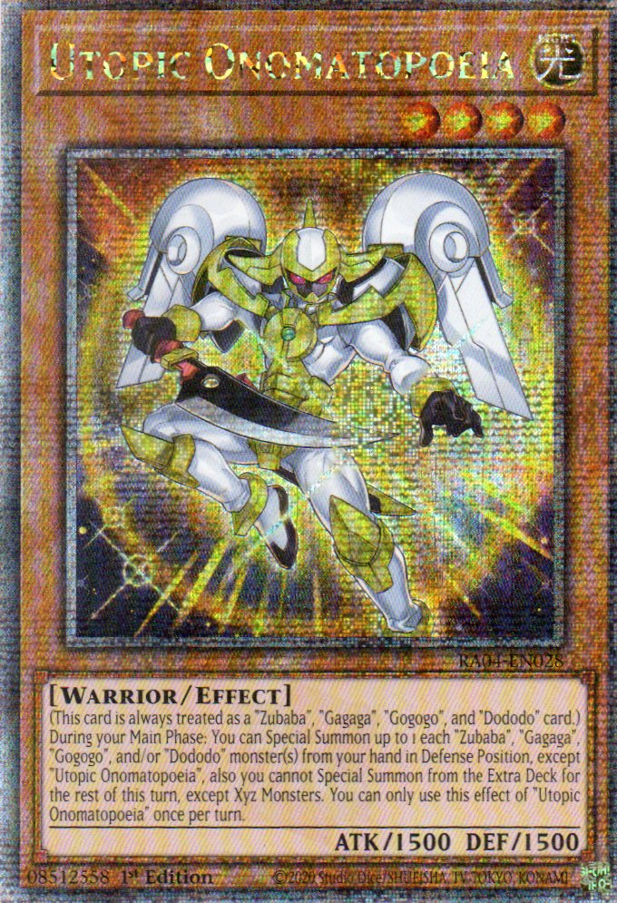 Utopic Onomatopoeia RA04-EN028 Quarter rare
