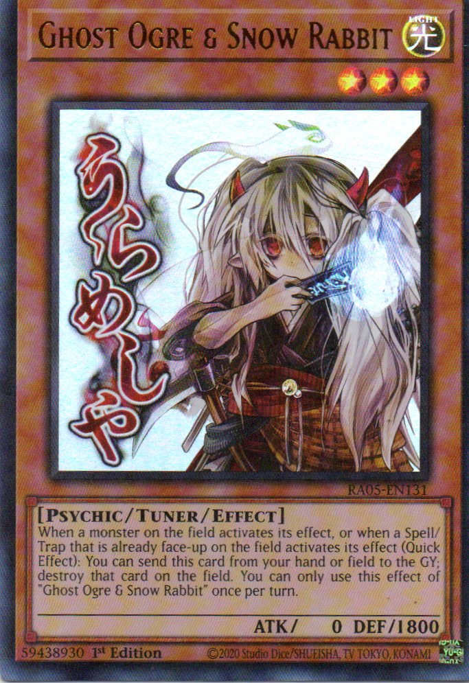 Ghost Ogre & Snow Rabbit RA05-EN131 Ultra rare