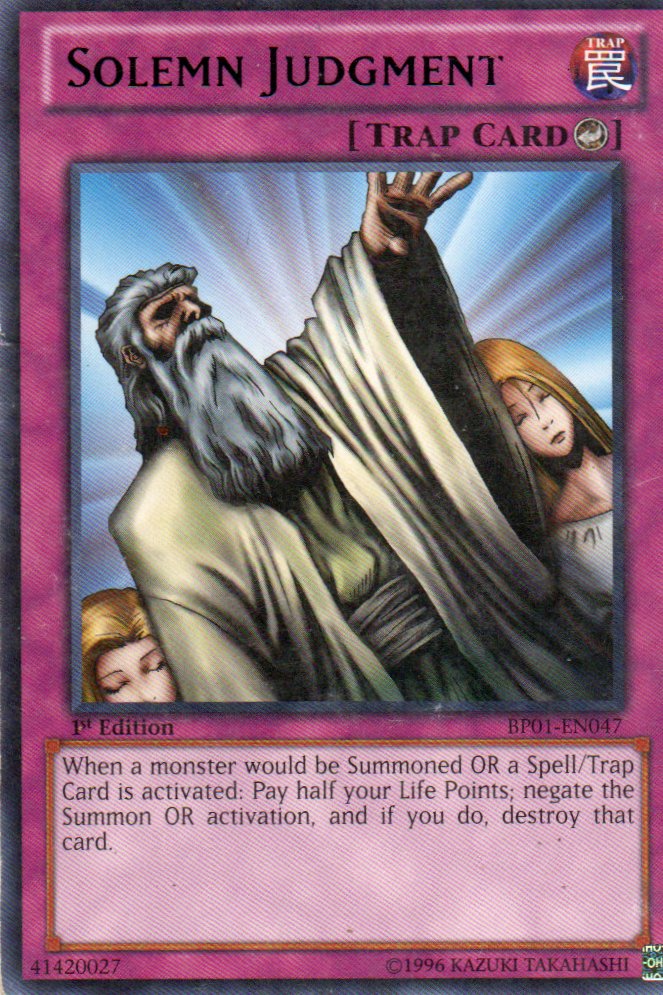 Solemn Judgment BP01-EN047 Rare