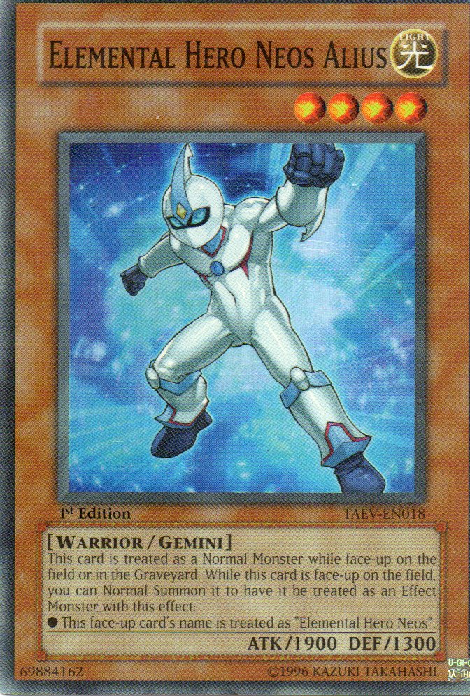 Elemental Hero Neos Alius TAEV-EN018 Super rare