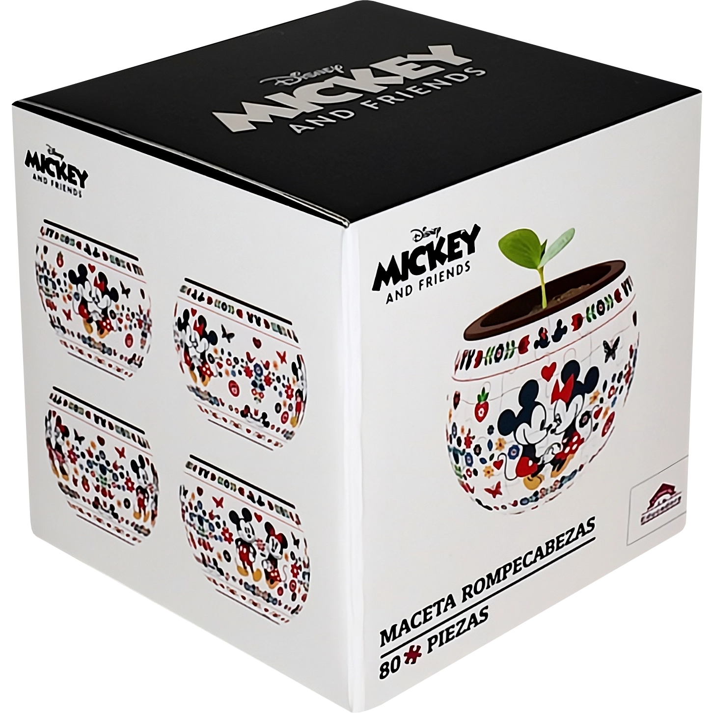 Maceta Mickey Y Minnie Disney 80 pz - Rompecabezas