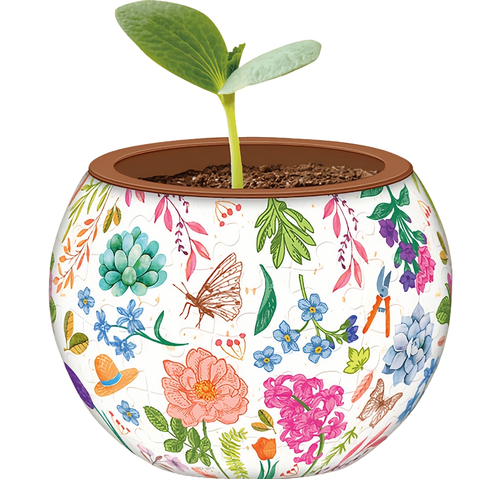Maceta Pequeño Jardín 80 pz - Rompecabezas