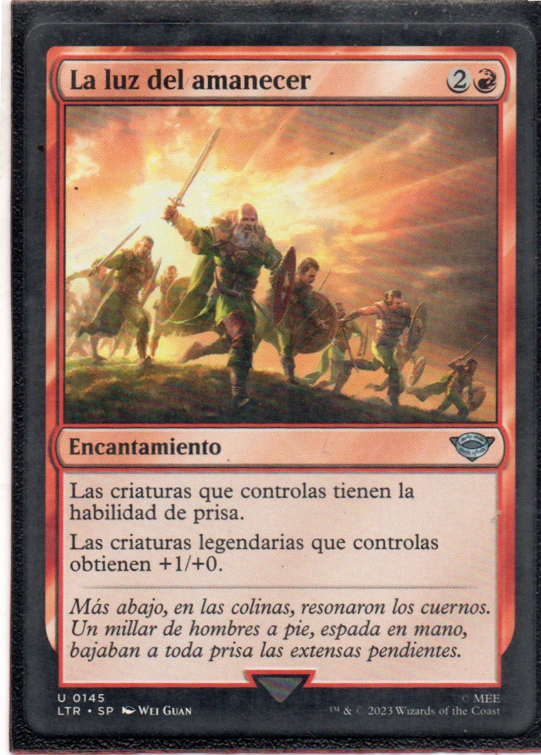 La Luz del Amanecer LTR 145 Uncommun