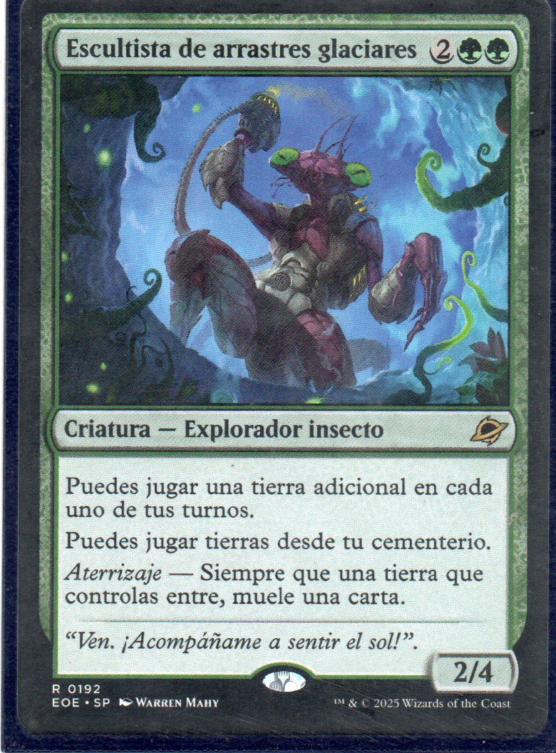 Escultista de Arrastres Glaciares EOE 192 Rare