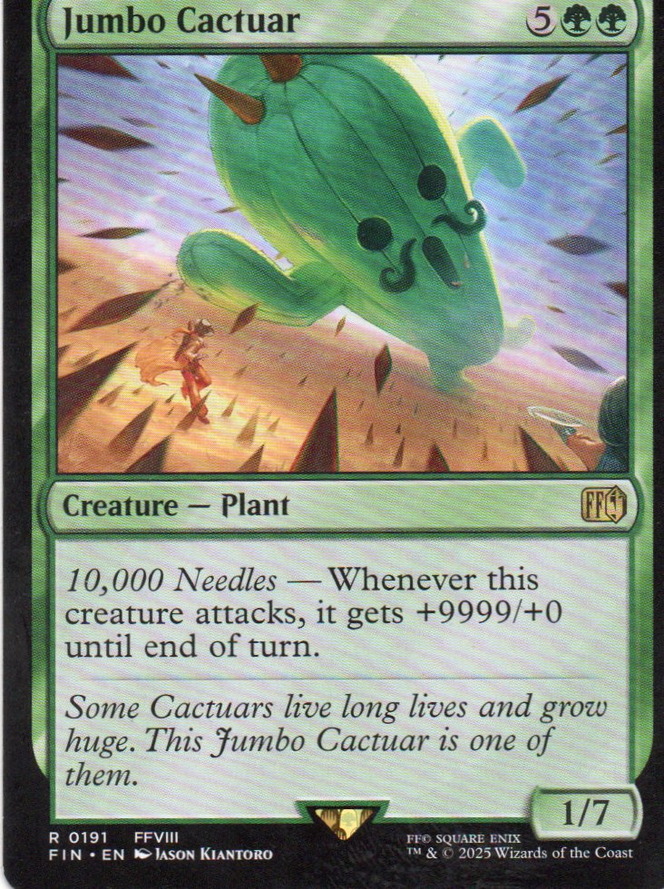 Jumbo Cactuar FIN 191 Rare