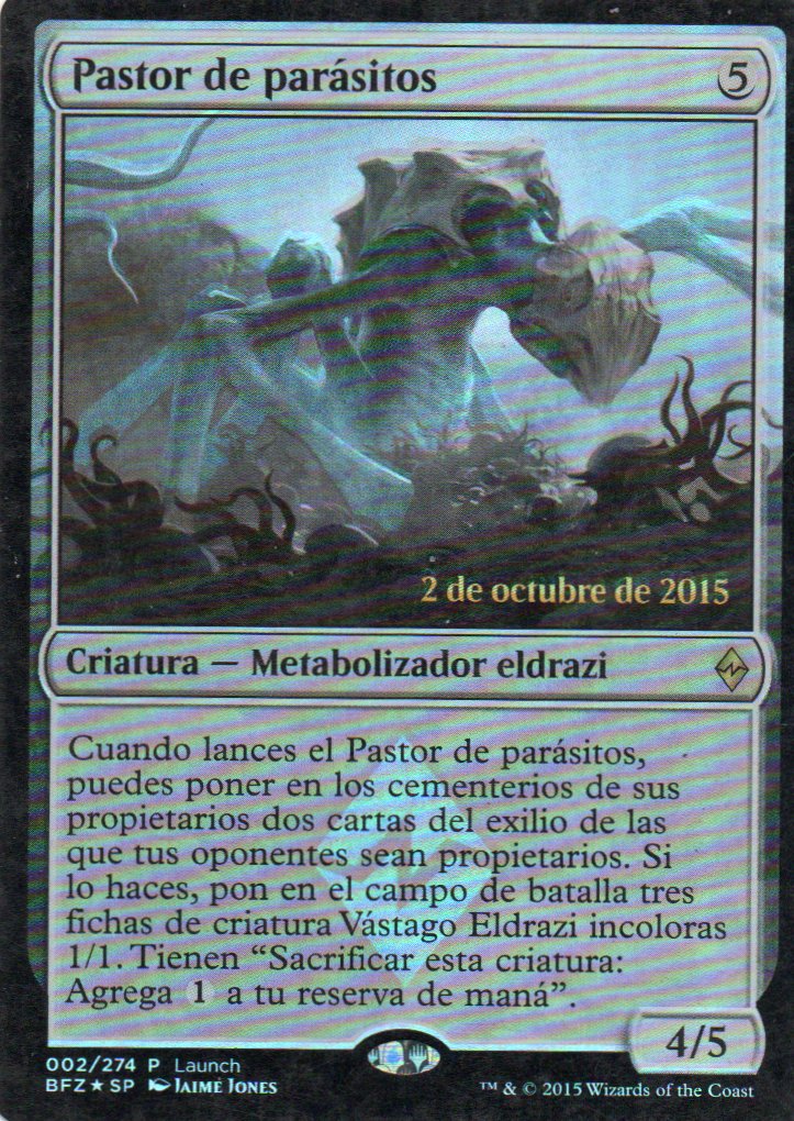 Pastor de Parasitos BFZ 002 Rare Foil