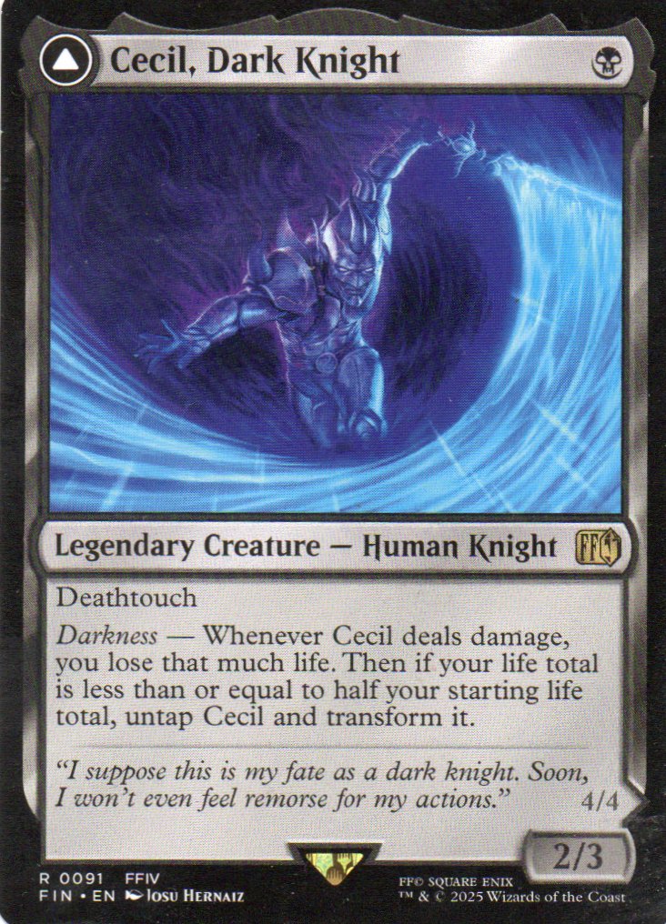 Cecil, Dark Knight FIN 091 Rare