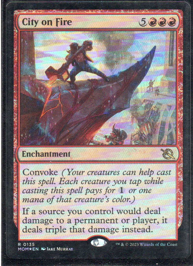 City on Fire MOM 135 Rare Foil