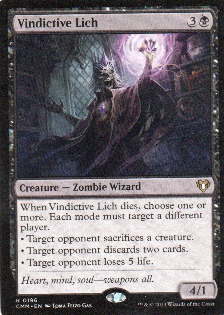 Vindictive Lich CMM 196 Rare