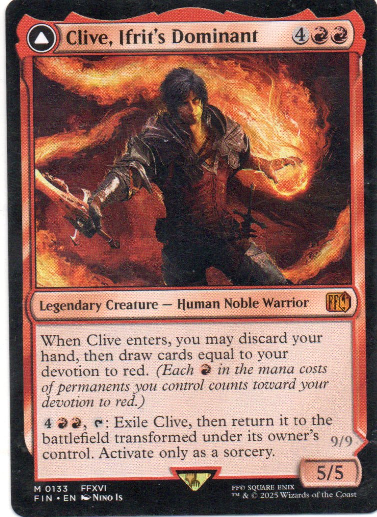 Clive, Ifrit's Dominant FIN 133 Mythic rare