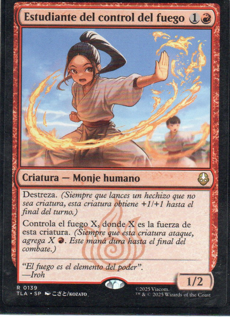 Estudiante del Control del Fuego TLA 139 Rare