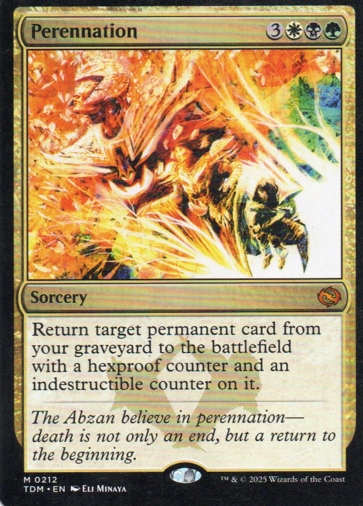 Perennation TDM 212 Mythic rare