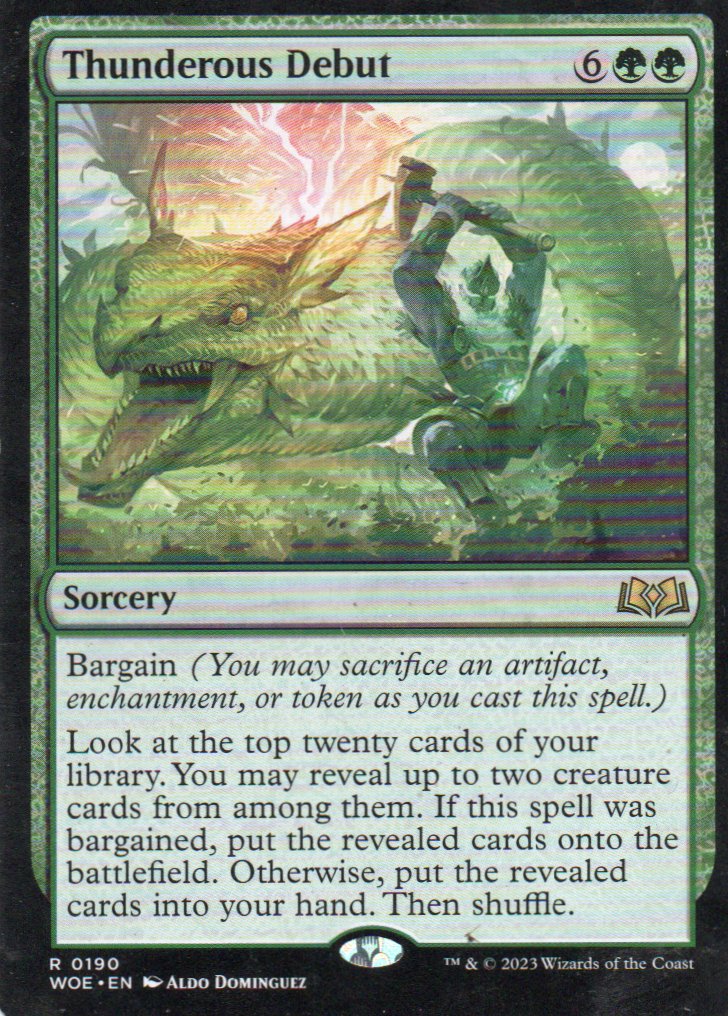 Thunderous Debut WOE 190 Rare