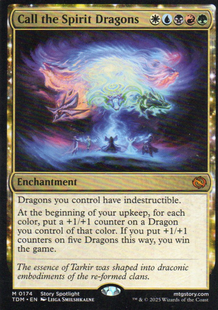 Call the Spirit Dragons TDM 174 Mythic rare