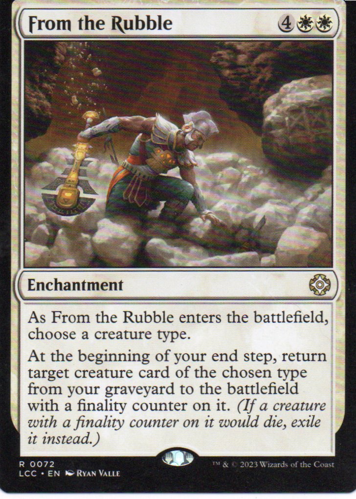 From the Rubble LCC 072 Rare