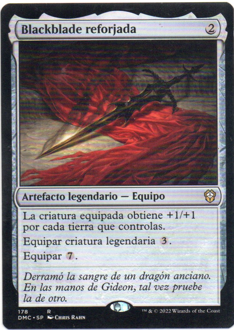 Blackblade Reforjada DMC 178 Rare