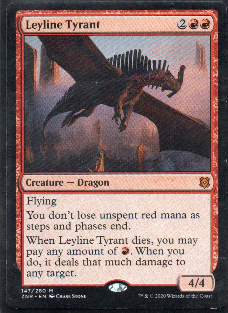 Leyline Tyrant ZNR 147 Mythic rare