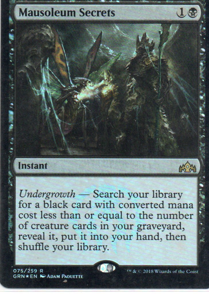 Mausoleum Secrets GRN 075 Rare Foil