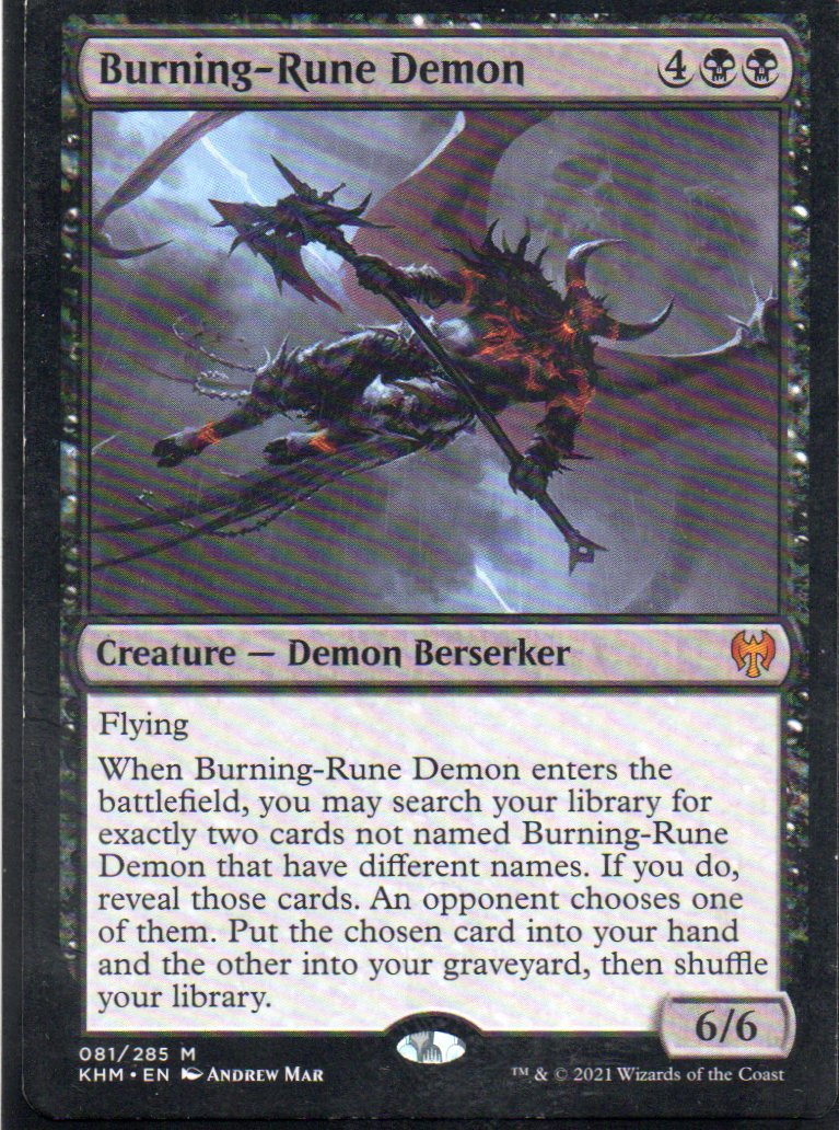 Burning-Rune Demon KHM 081 Mythic rare