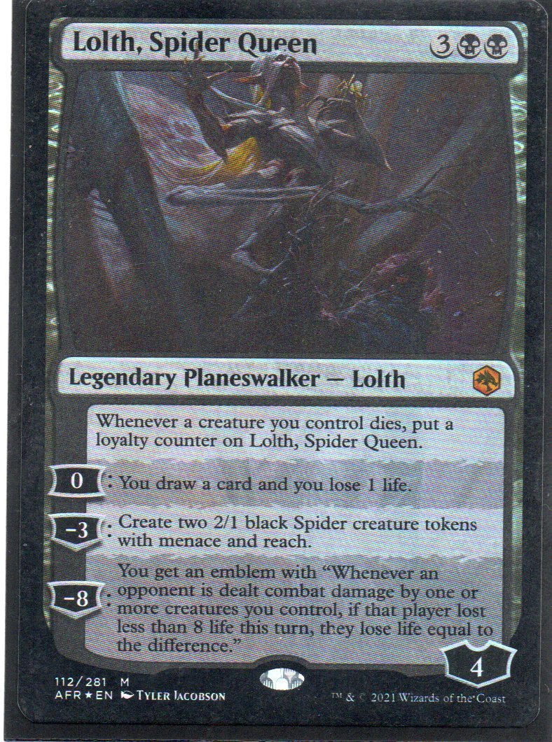 Lolth, Spider Queen AFR 112 Mythic rare Foil